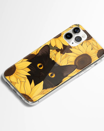Sunflower Cat Phone Cover