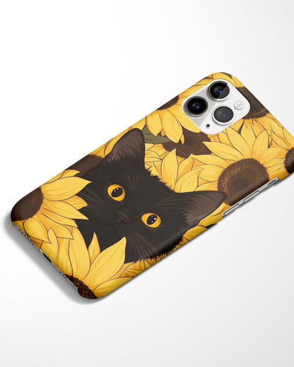 Sunflower Cat Phone Cover