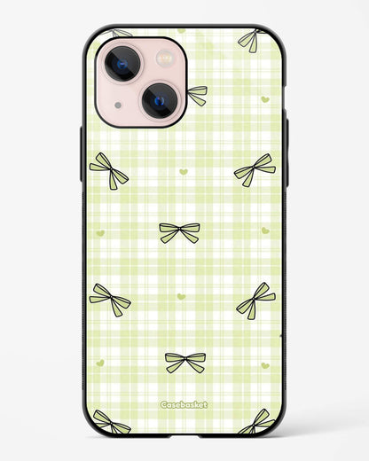 Softcore Mint Bow Check Phone Cover