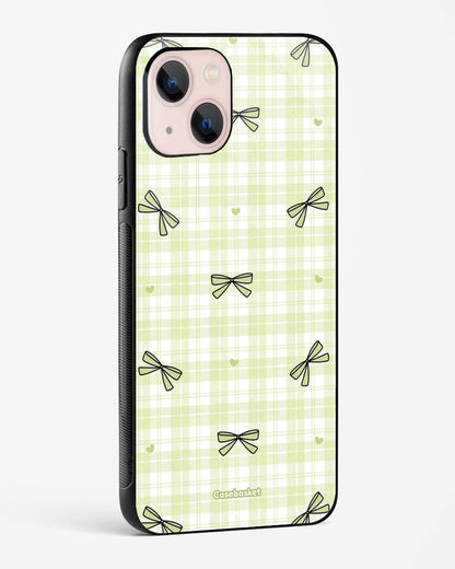 Softcore Mint Bow Check Phone Cover
