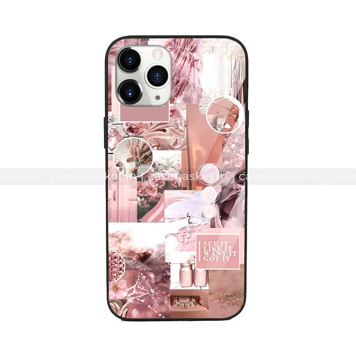 Pink Blush Aesthetic Glossy Phone Cover