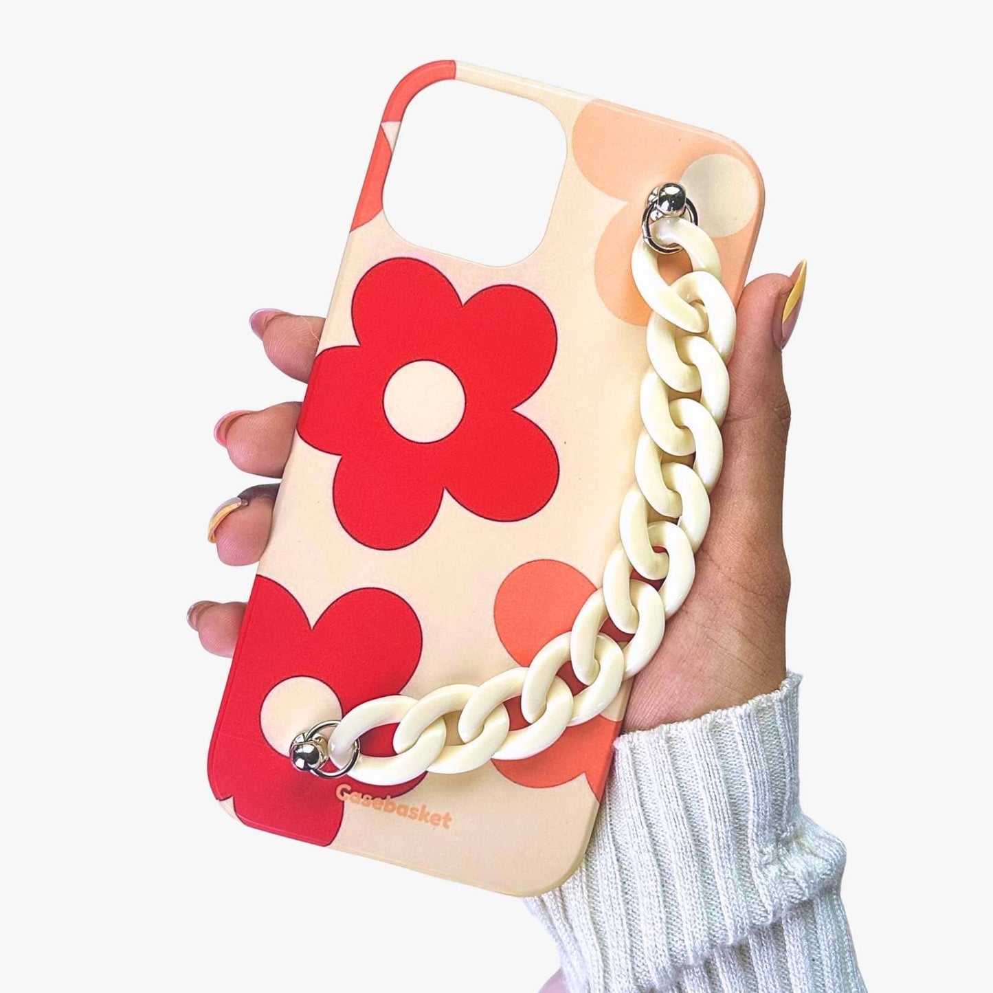 Abstract Flower Red Pearl Phone Cover