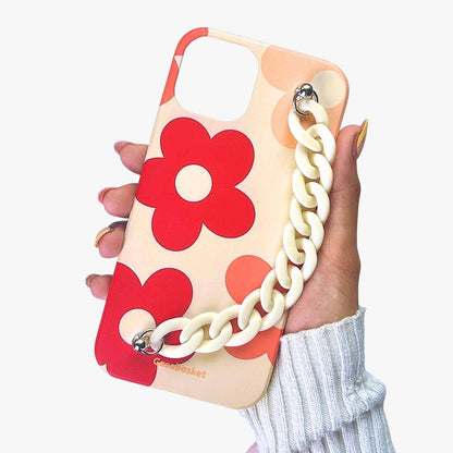 Abstract Flower Red Pearl Phone Cover
