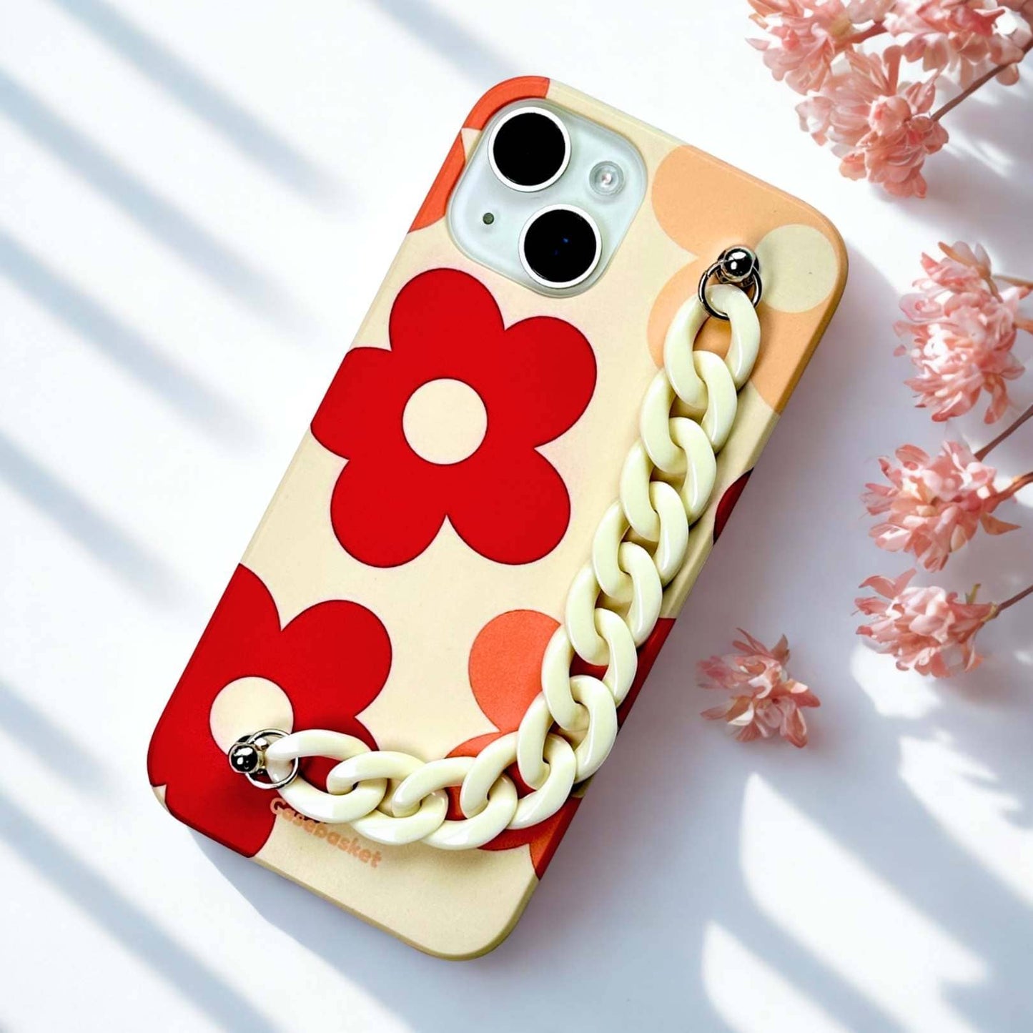 Abstract Flower Red Pearl Phone Cover