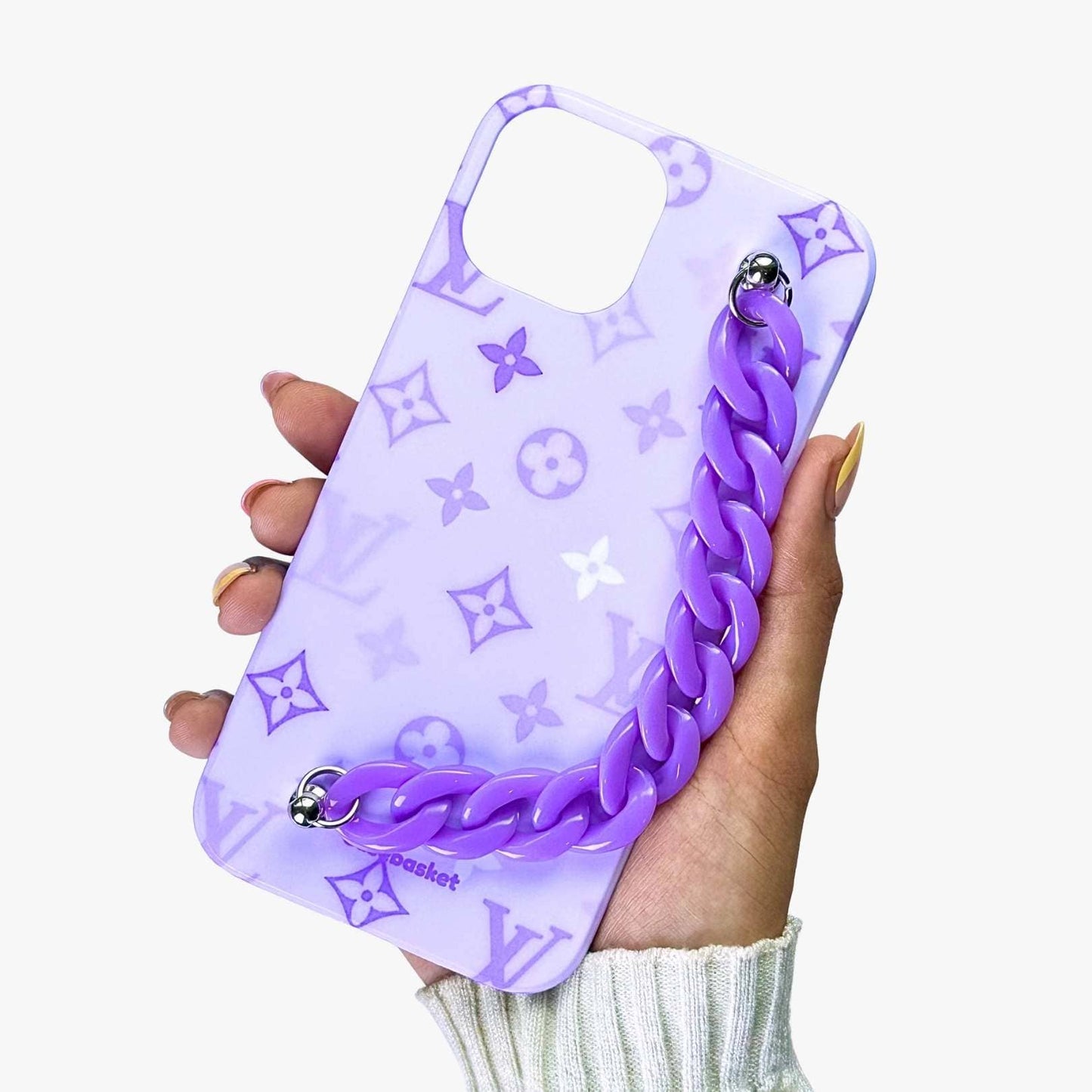 Aesthetic Purple Chain Phone Cover
