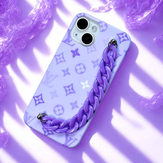 Aesthetic Purple Chain Phone Cover