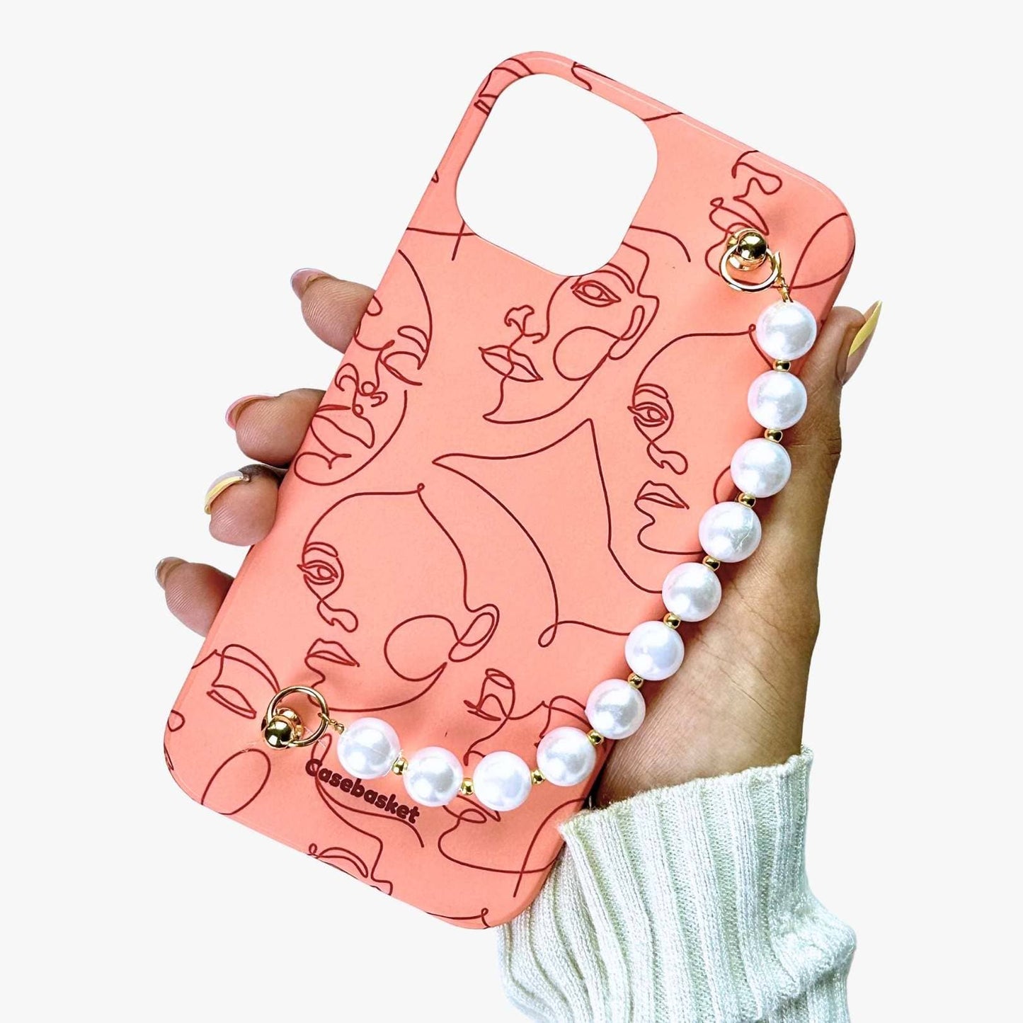 All Faces Red Pearl Phone Cover