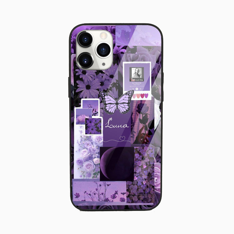 Amethyst Aura  Aesthetic Glass Phone Cover