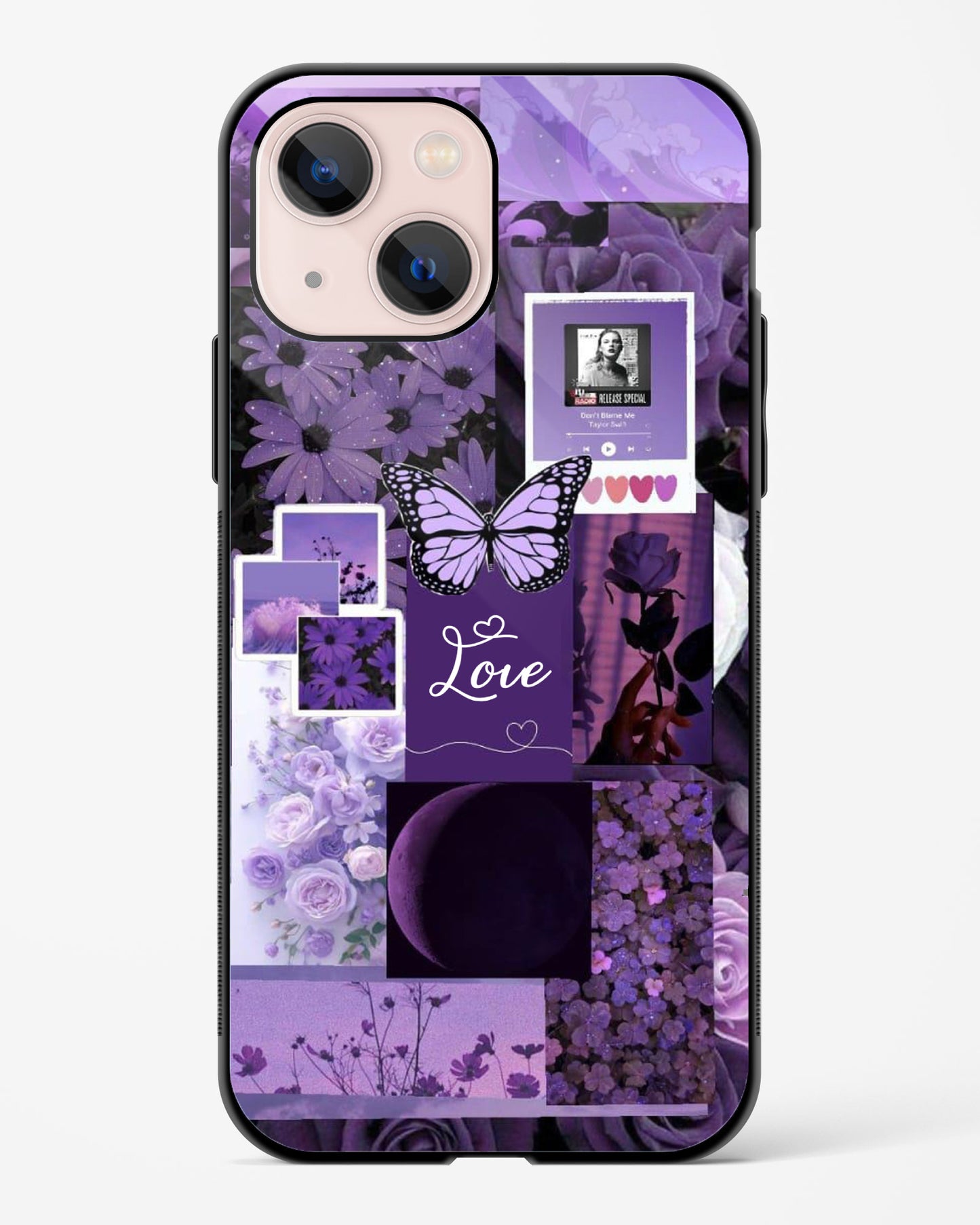 Amethyst Aura  Aesthetic Glossy Phone Cover