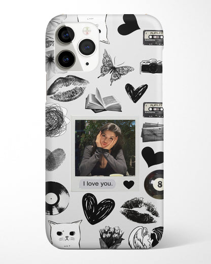 Black Retro Polaroid Phone Cover