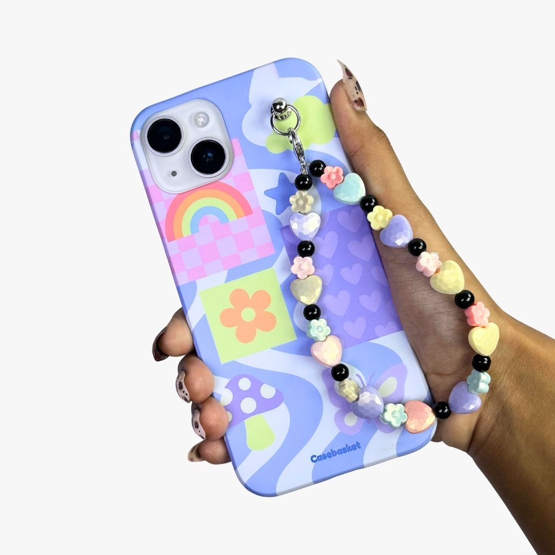 Blue Dusk Heartflowers Fall Chain Phone Cover