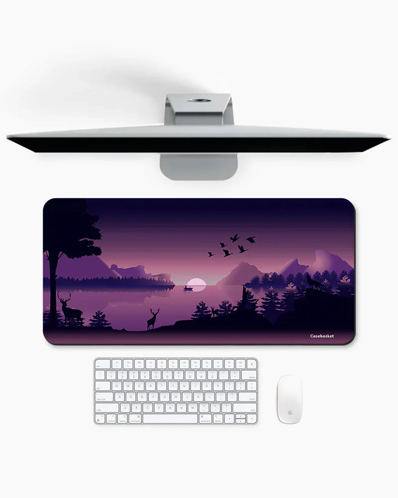 Twilight Wilderness Print Desk Mat