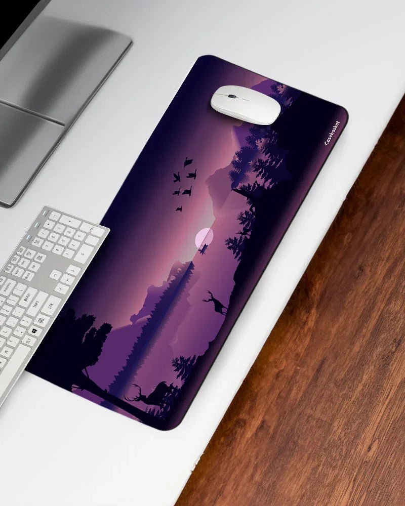 Twilight Wilderness Print Desk Mat