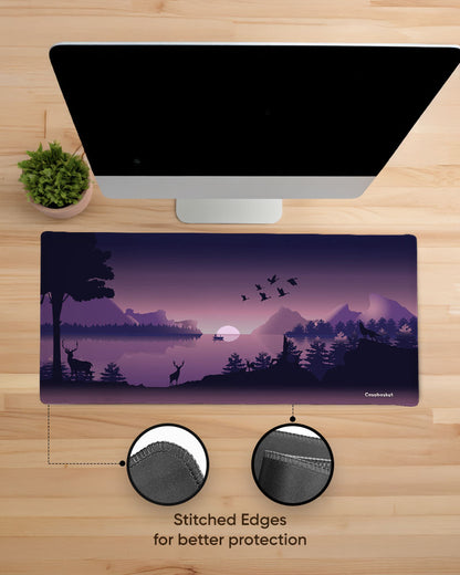 Twilight Wilderness Print Desk Mat
