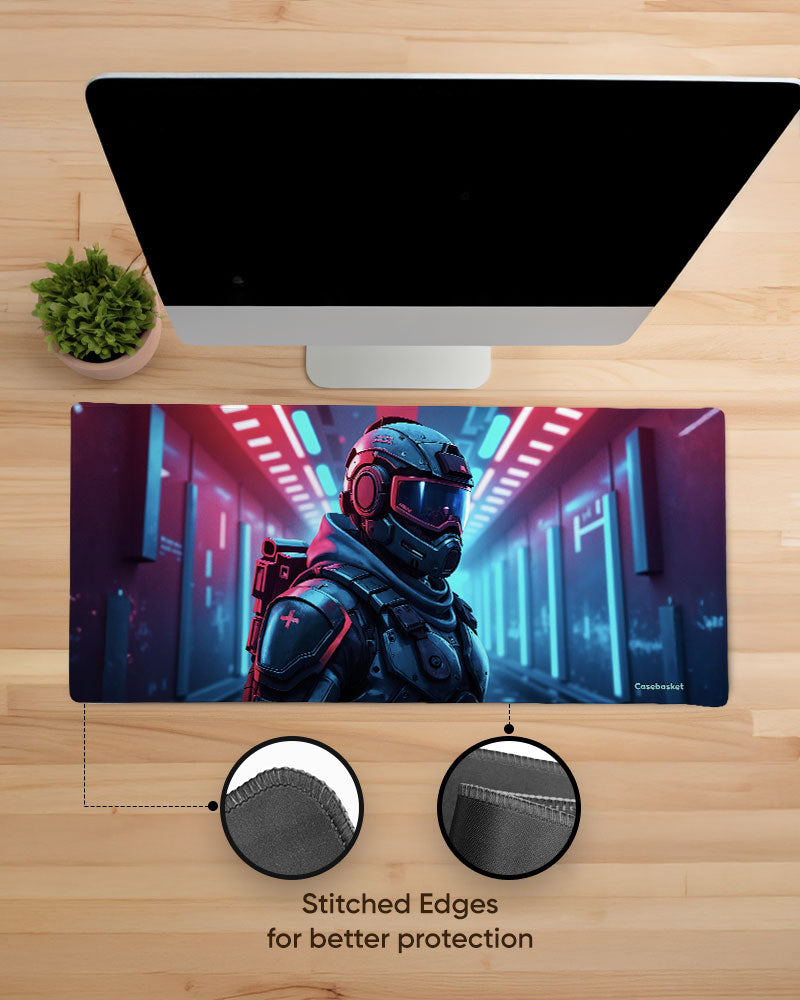 Quantum Soldier Print Desk Mat