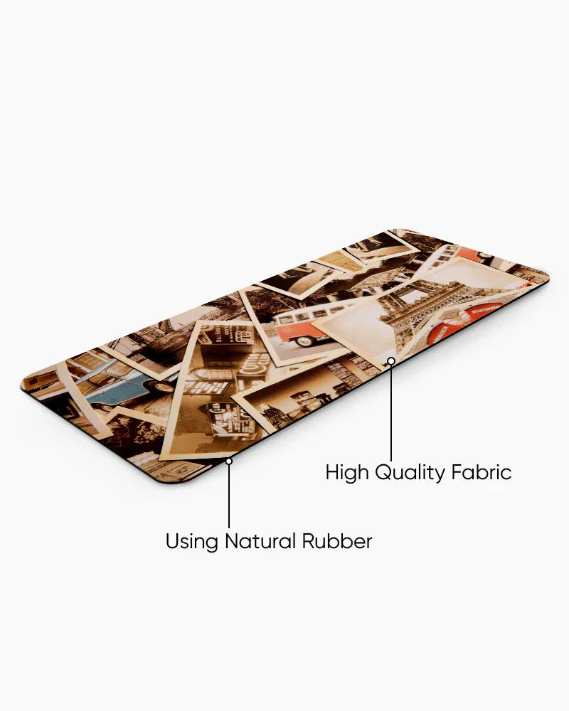 Retrograph Print Desk Mat
