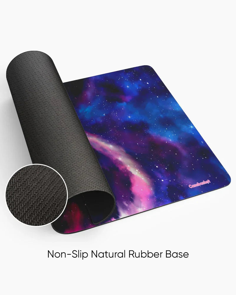 Nebula Spiral Print Desk Mat