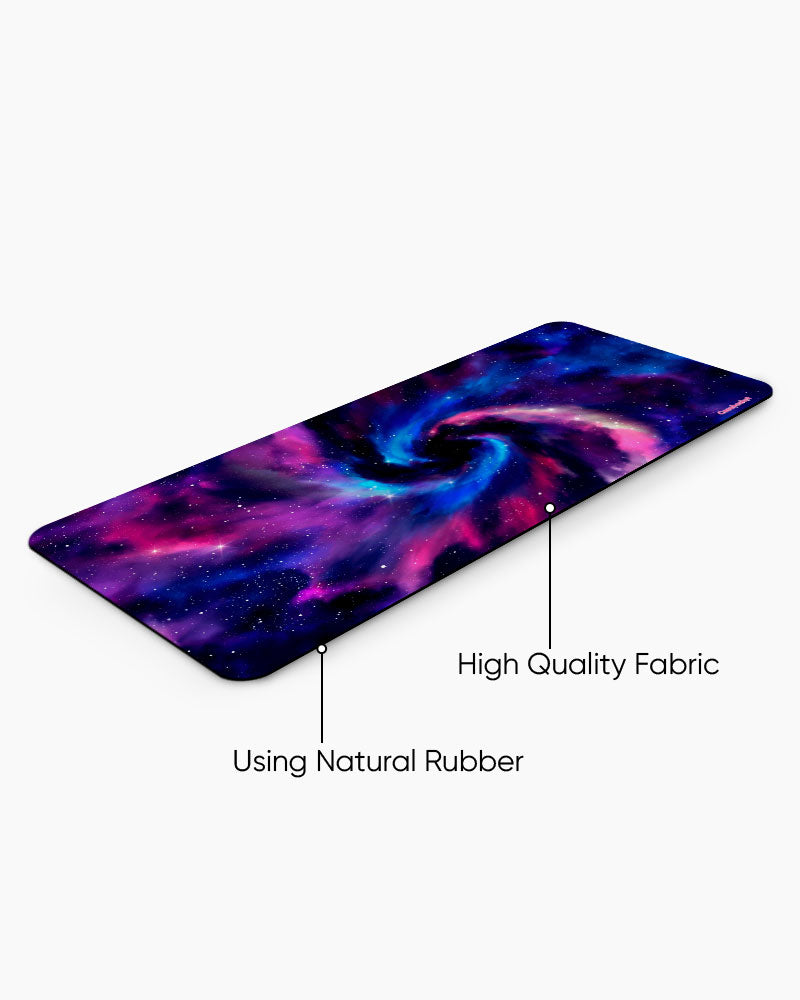 Nebula Spiral Print Desk Mat
