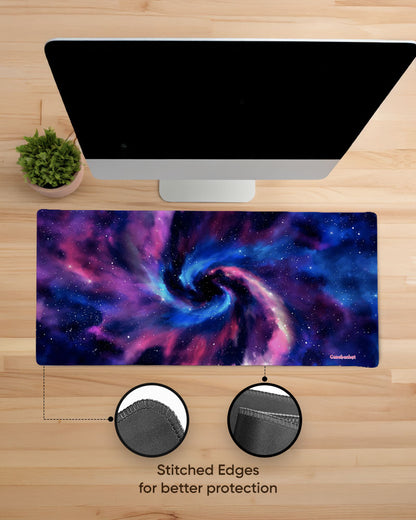 Nebula Spiral Print Desk Mat