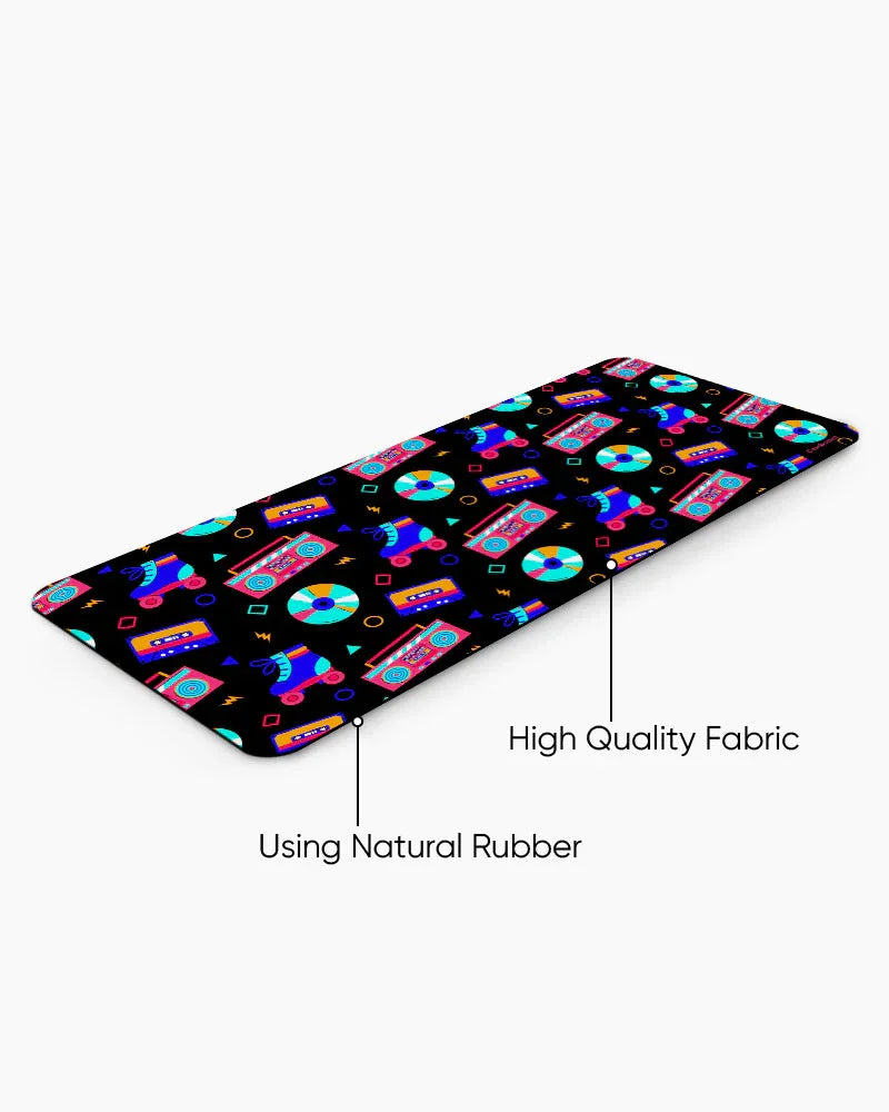 Groove Graffiti Print Desk Mat