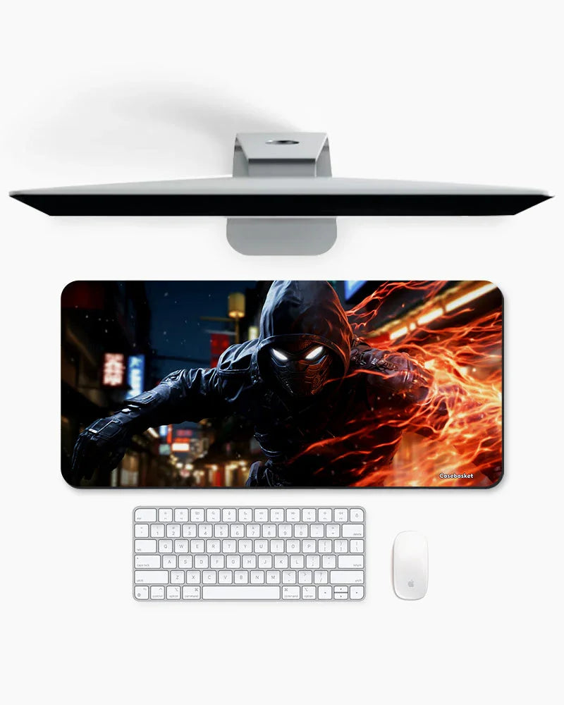 Fire Runner Print Desk Mat