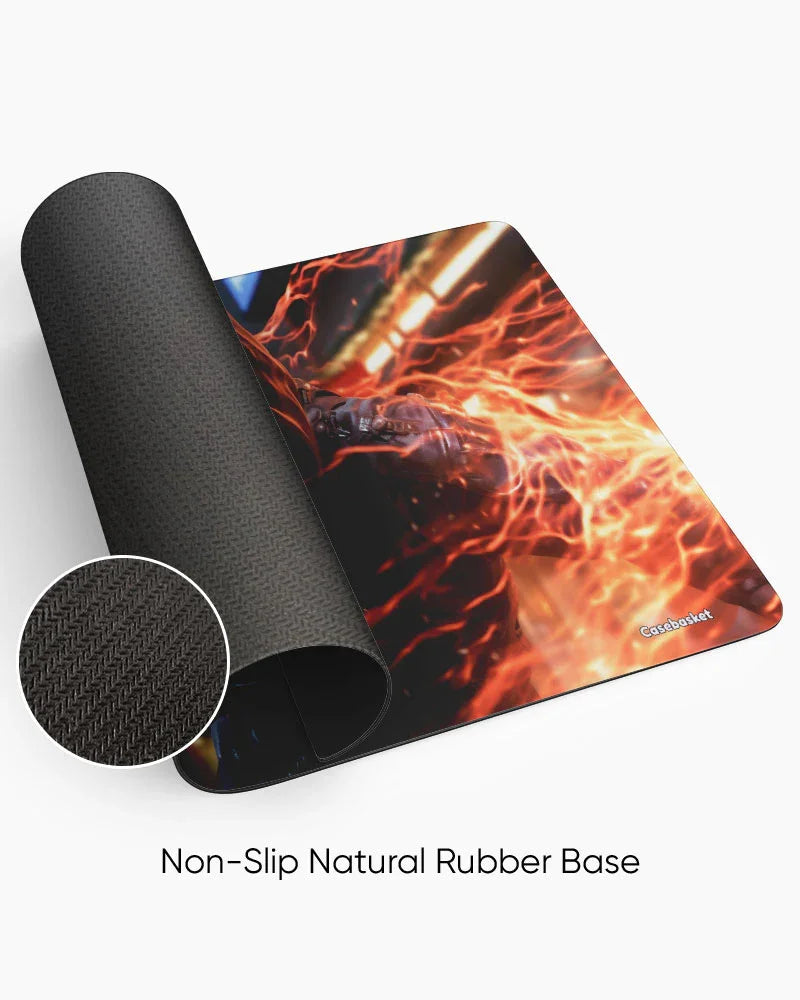 Fire Runner Print Desk Mat