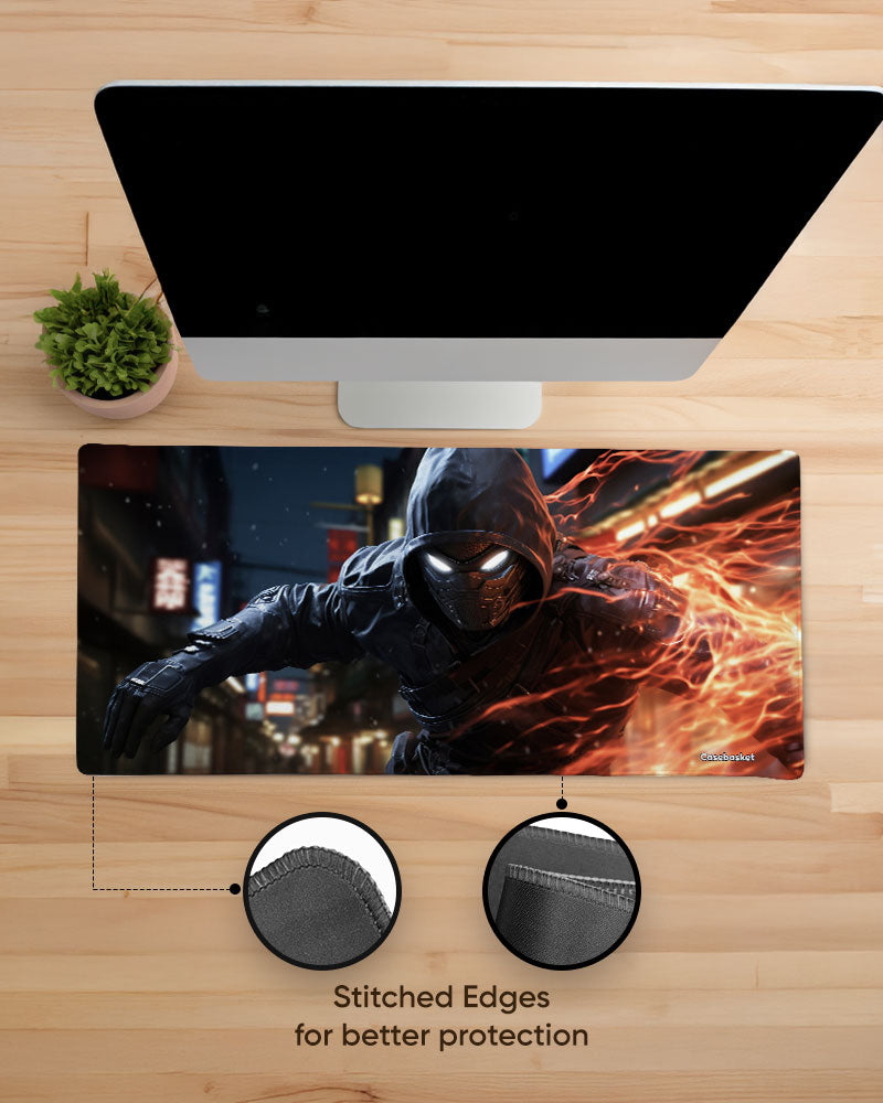 Fire Runner Print Desk Mat
