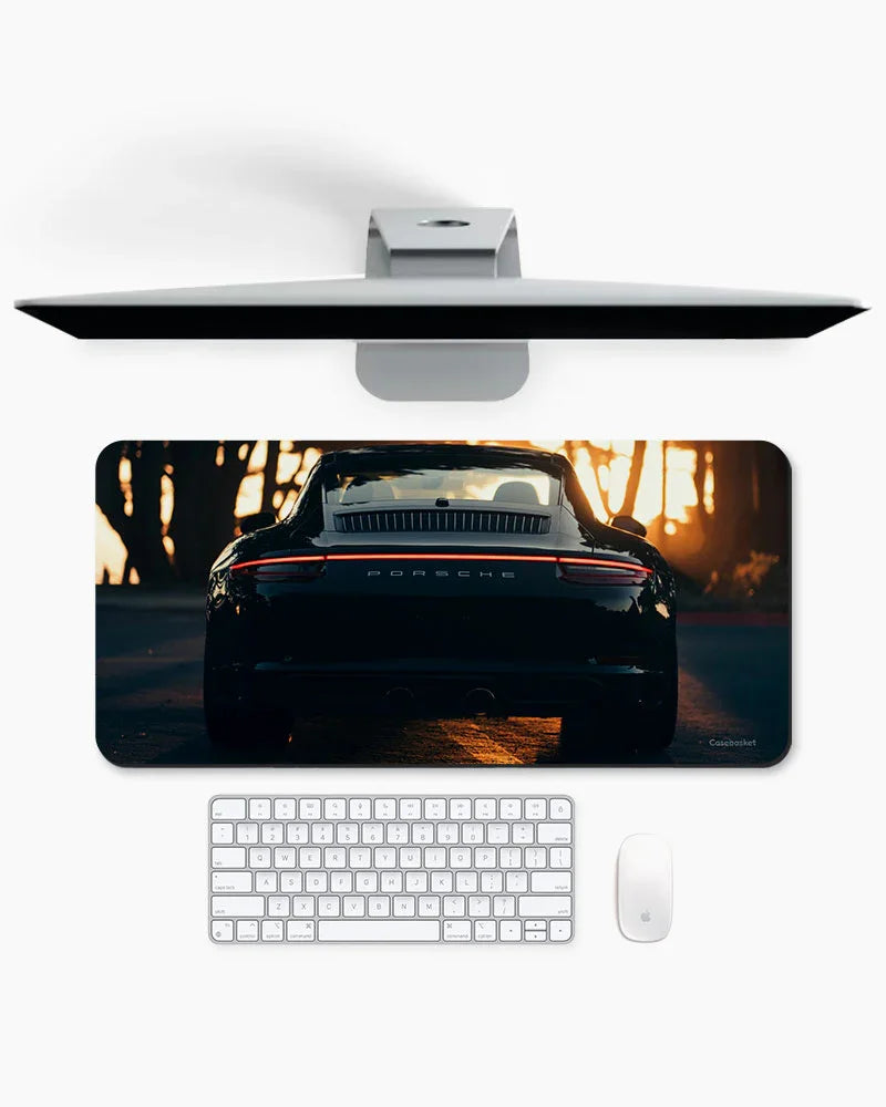 Golden Hour Drive Print Desk Mat