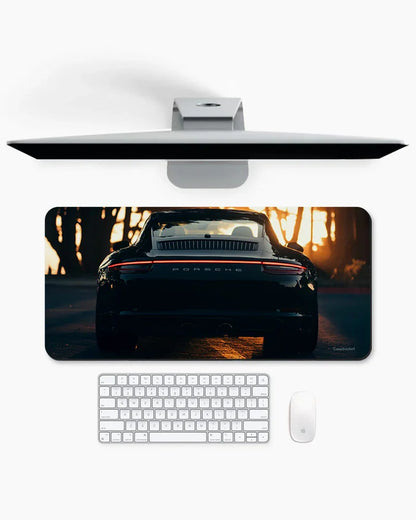 Golden Hour Drive Print Desk Mat