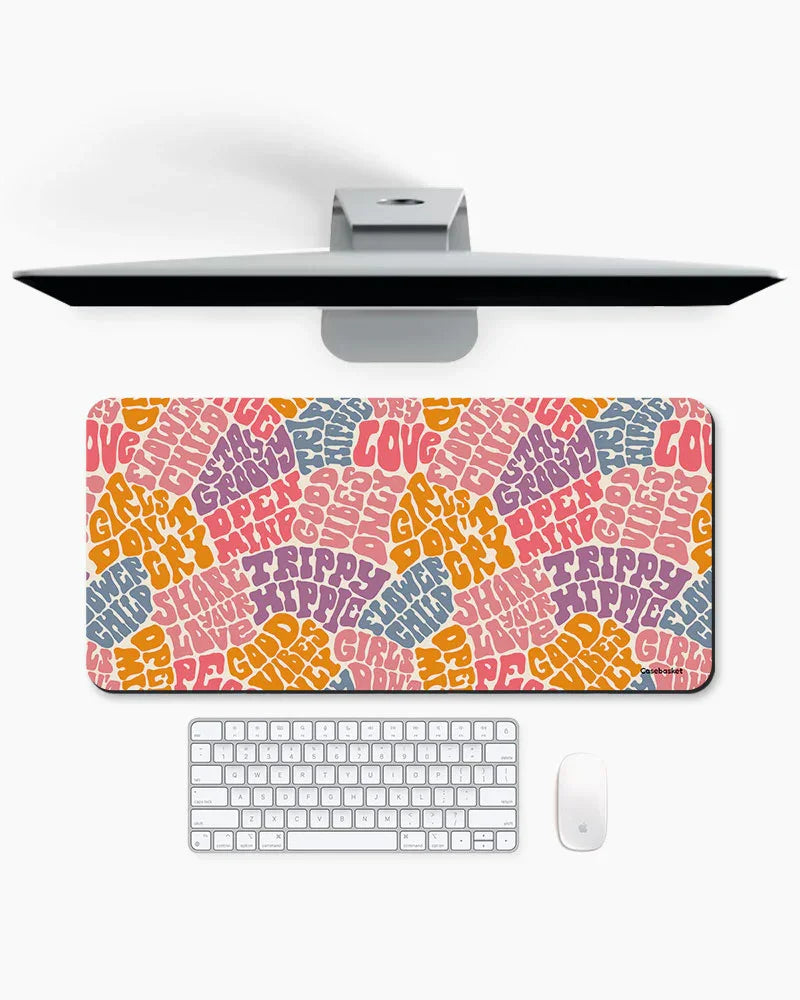 Groovin Doodle Print Desk Mat