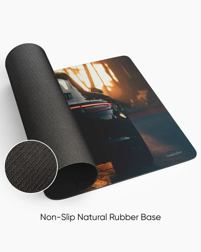Golden Hour Drive Print Desk Mat
