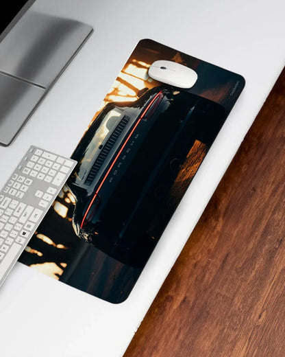 Golden Hour Drive Print Desk Mat