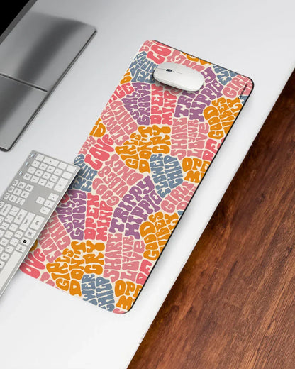 Groovin Doodle Print Desk Mat