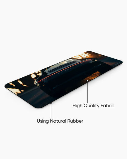 Golden Hour Drive Print Desk Mat