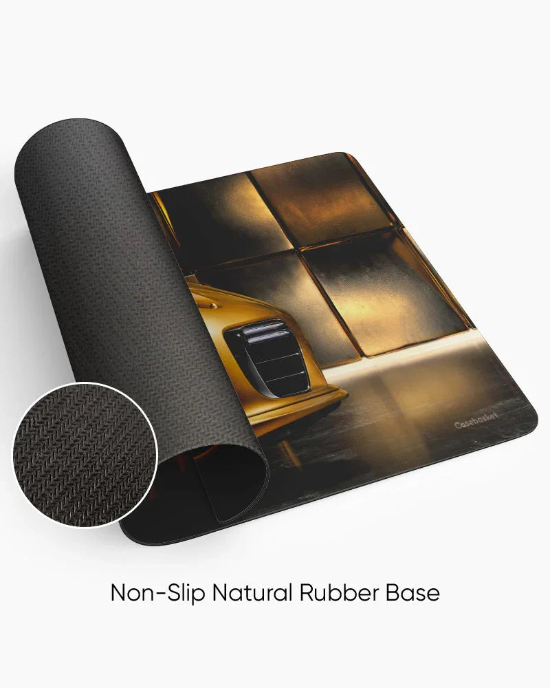 Golden Apex Print Desk Mat