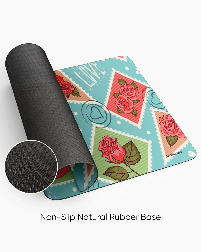 Amour Rose Print Desk Mat