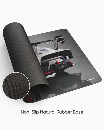 White Nitro Apex Print Desk Mat