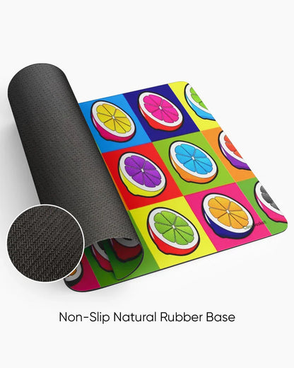 Lemon Pop Print Desk Mat