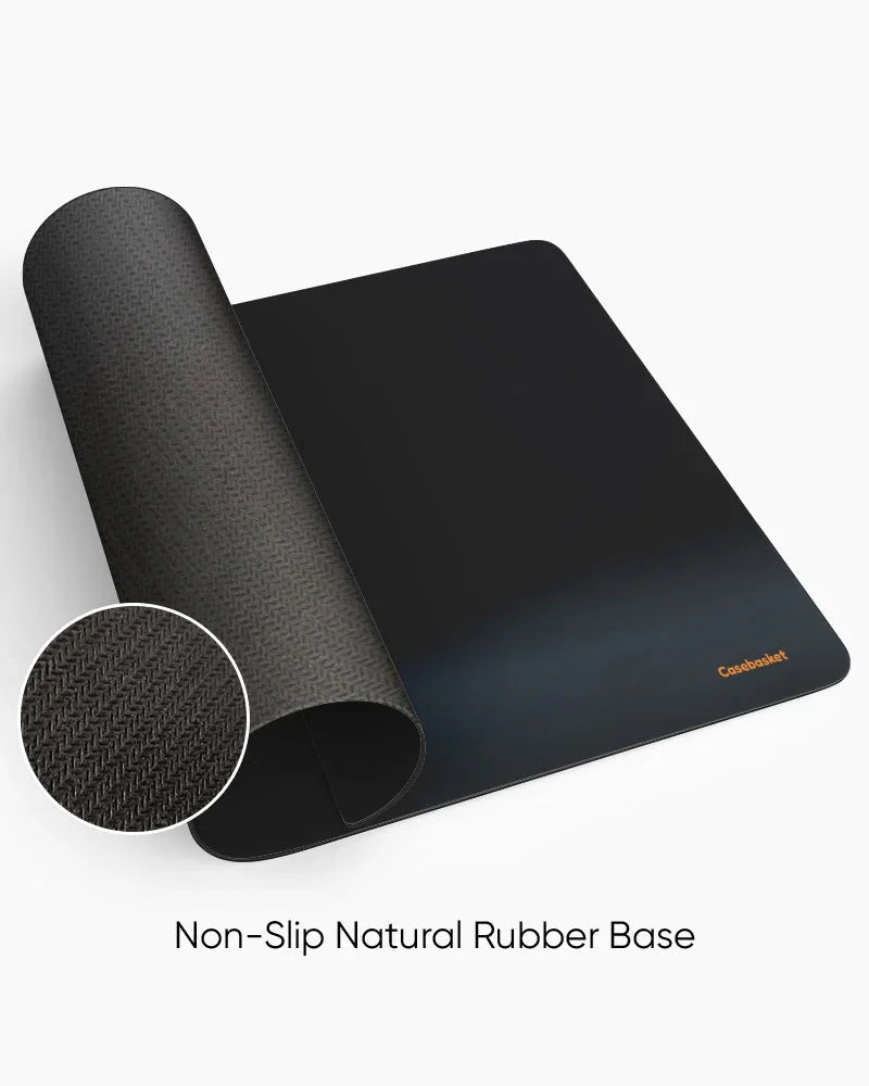 Midnight Gold Print Desk Mat