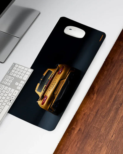 Midnight Gold Print Desk Mat