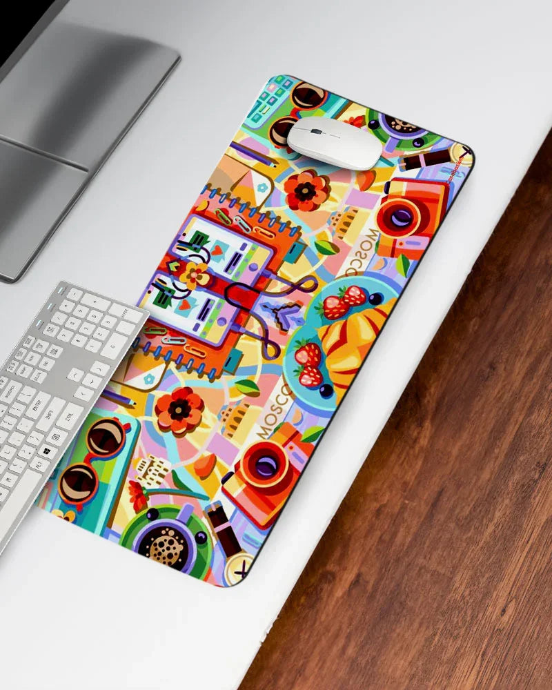 Carnival Pop Print Desk Mat
