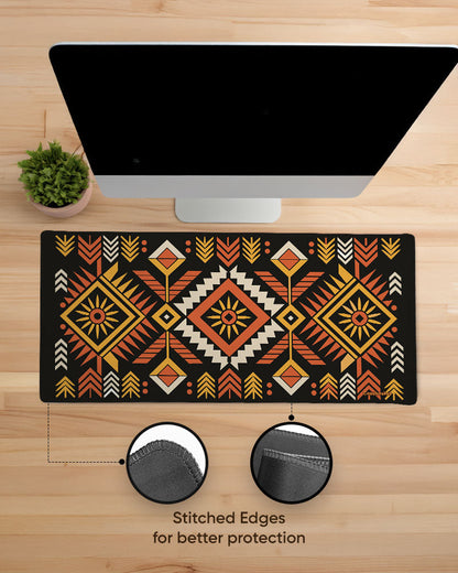 Tribal Sun Print Desk Mat