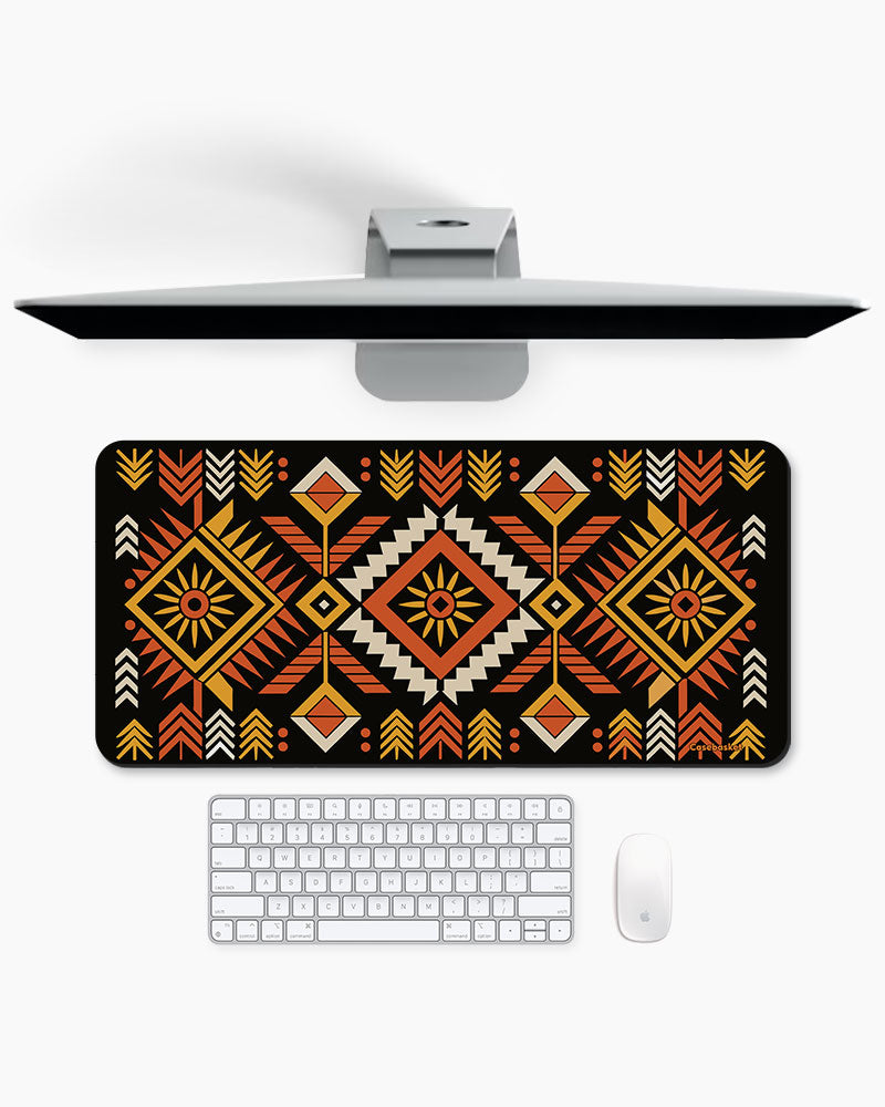 Tribal Sun Print Desk Mat