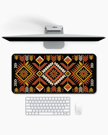 Tribal Sun Print Desk Mat