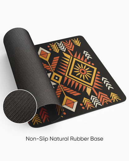 Tribal Sun Print Desk Mat