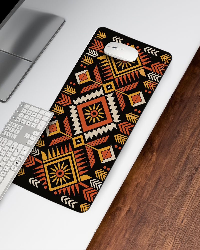 Tribal Sun Print Desk Mat