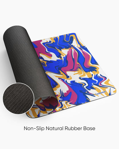 Electric Bloom Print Desk Mat