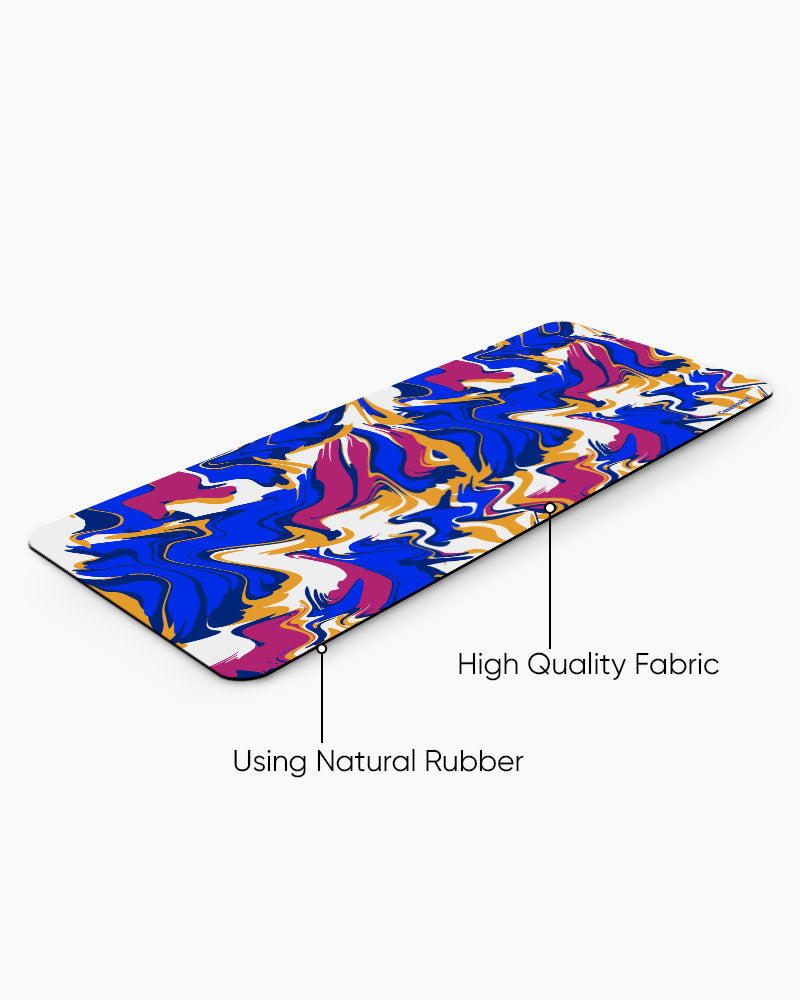 Electric Bloom Print Desk Mat