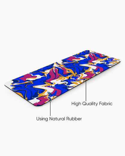 Electric Bloom Print Desk Mat