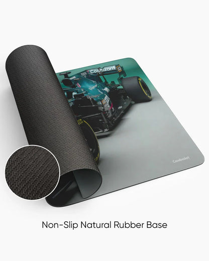 Emerald Velocity Print Desk Mat